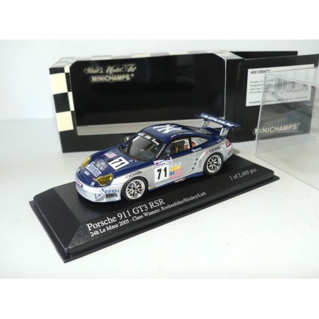 PORSCHE 911 GT3 RSR NÂ°81 LE MANS 2004 MINICHAMPS 1:43 18Ã¨me