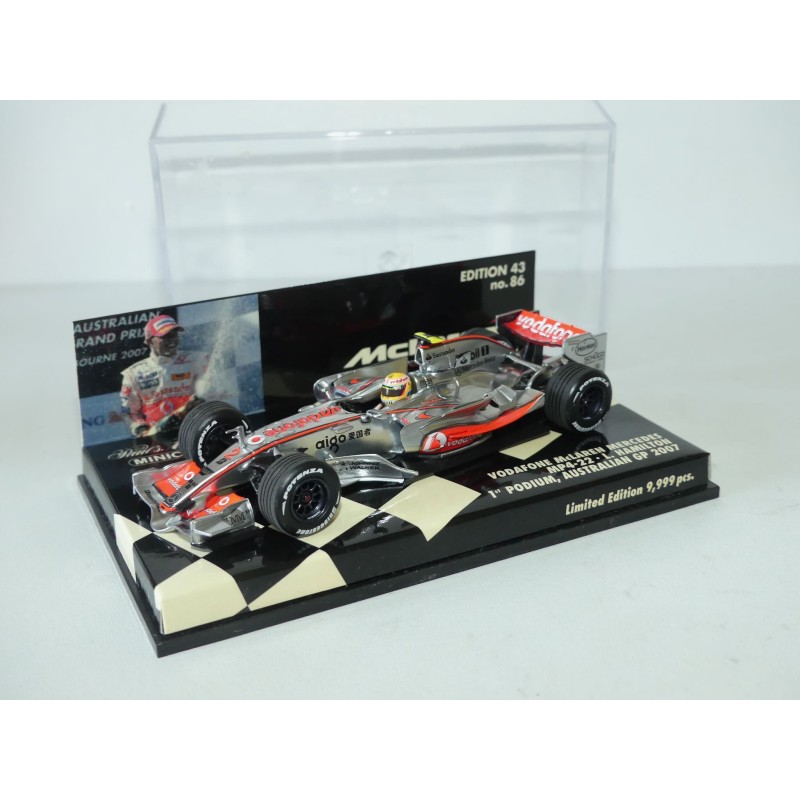 McLAREN MERCEDES MP4-22 GP D'AUSTRALIE 2007 HAMILTON MINICHAMPS 1:43