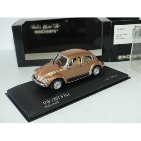 VW COCCINELLE 1303 S BIG 1972-74 Gold MINICHAMPS 1:43