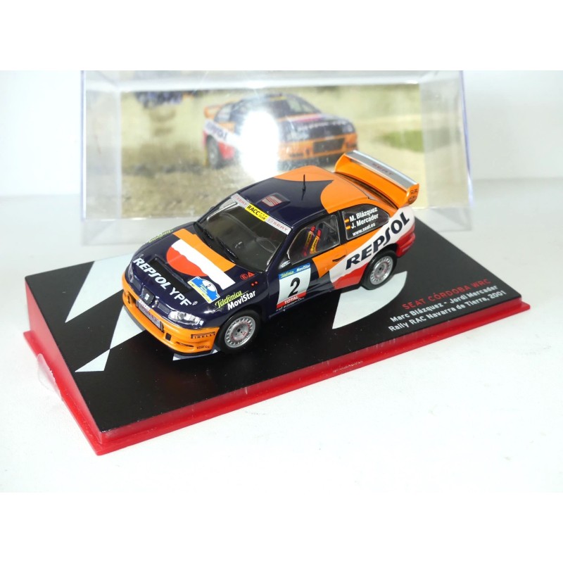 SEAT CORDOBA WRC Rally ESPAGNOL BLAZQUEZ 2001 ALTAYA 1:43 1er