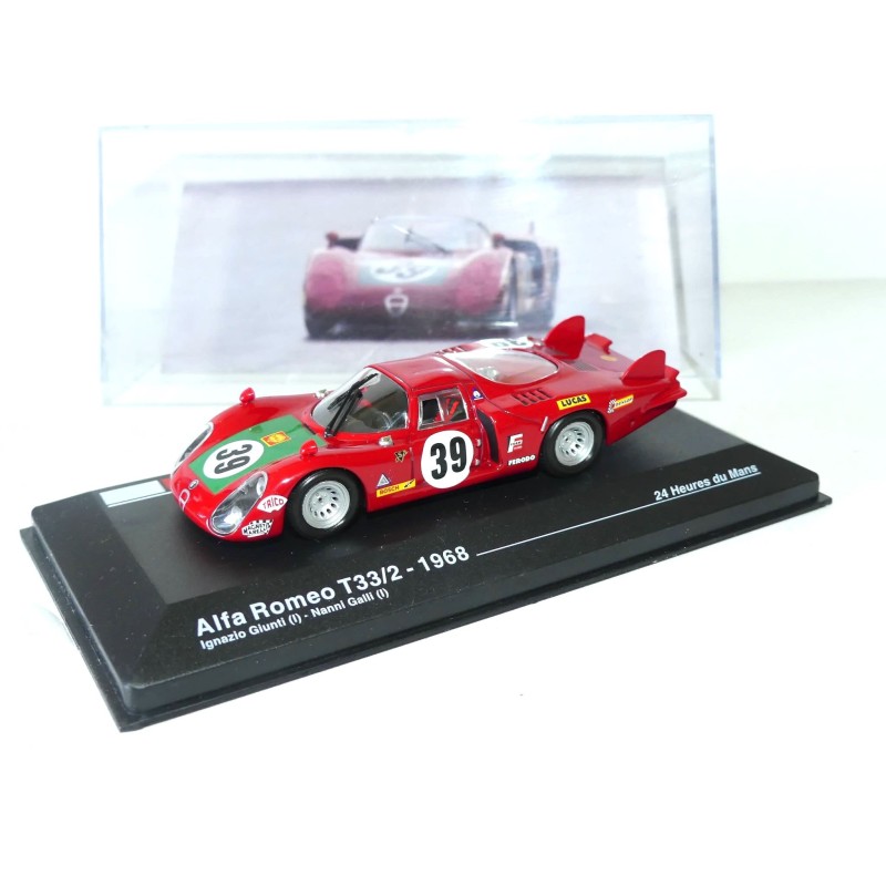 ALFA ROMEO T33/2 NÂ°39 LE MANS 1968 ALTAYA 1:43 ArrivÃ©e 4Ã¨me