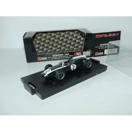 COOPER T53 GP DE GRANDE BRETAGNE 1960 B. McLAREN BRUMM R299 1:43