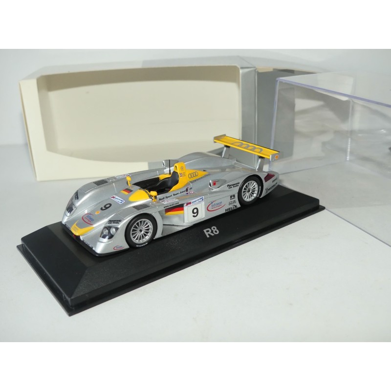 AUDI R8 NÂ°9 LE MANS 2000 MINICHAMPS 1:43 ArrivÃ©e 2Ã¨me 