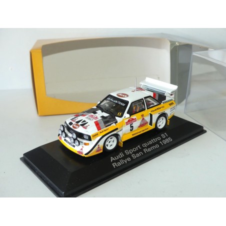 AUDI SPORT QUATTRO S1 RALLYE SAN REMO 1985 W. ROEHRL MINICHAMPS 1:43