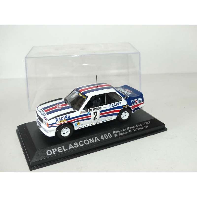 OPEL ASCONA 400 NÂ°2 RALLYE MONTE CARLO 1982 ROHRL ALTAYA 1:43 ArrivÃ©e 1er