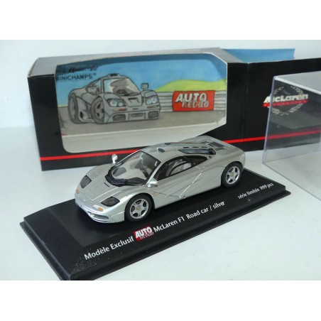 McLAREN F1 Gris Clair MINICHAMPS 1:43 AUTO HEBDO