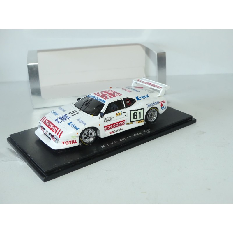 BMW M1 N°61 LE MANS 1982 SPARK S1585 1:43