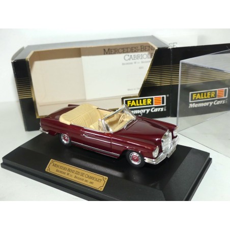 MERCEDES 220 SE CABRIOLET W111 1963-1965 Bordeaux FALLER 1:43