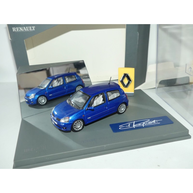 RENAULT CLIO SPORT RS 2.0 16V Jean RAGNOTTI 2002 Bleu UNIVERSAL HOBBIES 1:43