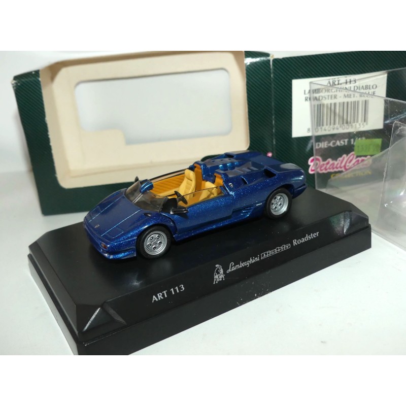 LAMBORGHINI DIABLO ROADSTER Bleu DETAILCARS ART 113 1:43