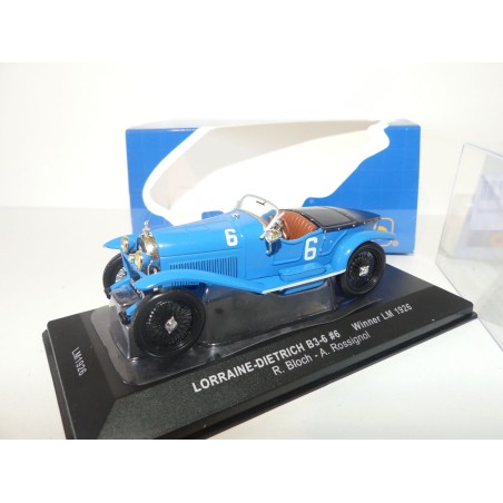 LORRAINE DIETRICH B3-6 NÂ°6 LE MANS 1926 IXO LM1926 1:43 ArrivÃ©e 1Ã¨r