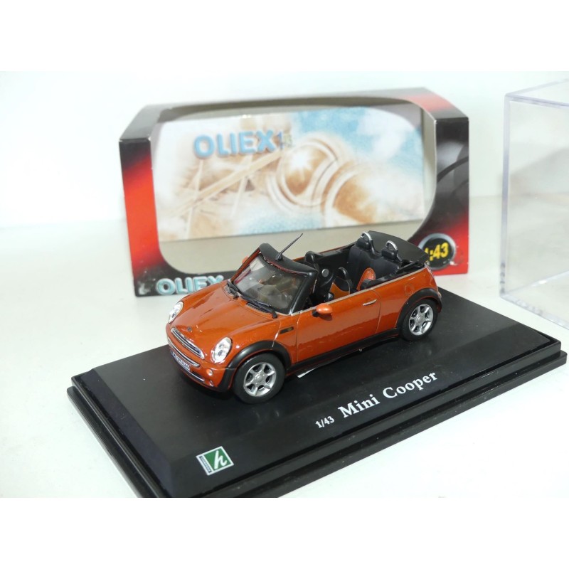 BMW MINI COOPER CABRIOLET Marron OLIEX CARARAMA 1:43 boite vitrine