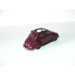 VW COCCINELLE TOIT OUVERT 1947 Bordeaux VITESSE 1:43 sans boite