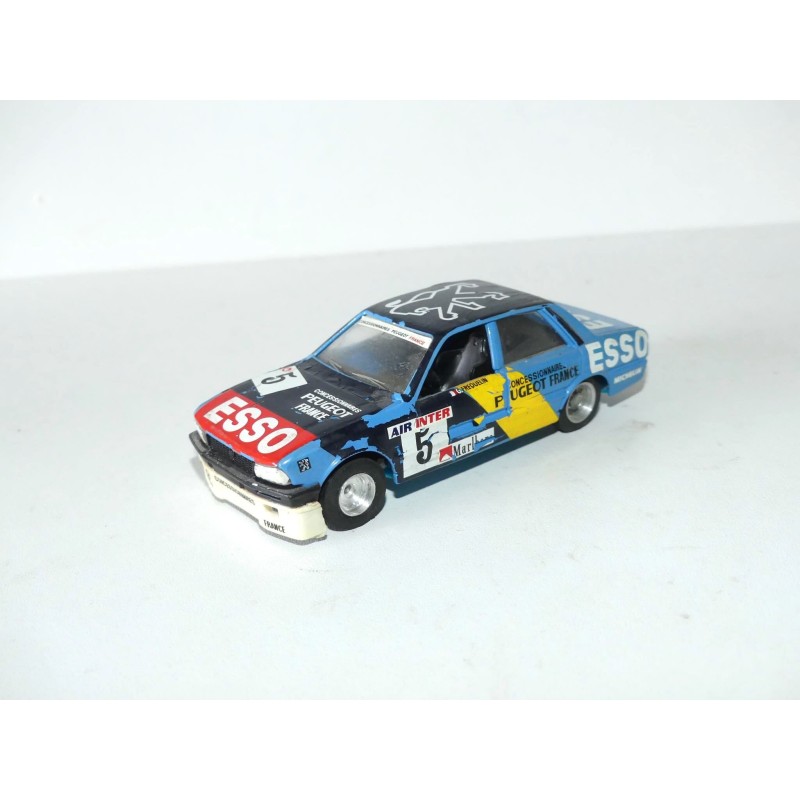 PEUGEOT 505 PRODUCTION ESSO N°5 FREQUELIN TOP 43 1:43 imperfection sans boite