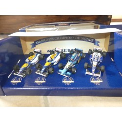 WILLIAMS RENAULT et BENETTON PROST SCHUMACHER COFFRET 5 FOIS CHAMPION COFFRET ONYX 1:43