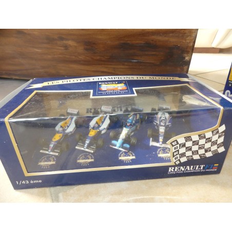 WILLIAMS RENAULT et BENETTON PROST SCHUMACHER COFFRET 5 FOIS CHAMPION COFFRET ONYX 1:43