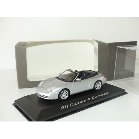 Voiture miniature Porsche 911 Carrera 4 cabriolet grise - Porsche