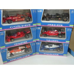 COFFRET 6 F1 LOTUS FERRARI TYRRELL Mc LAREN EIDAI TECHNICA JAPAN 1:43